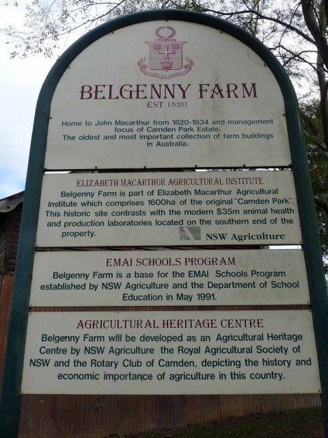 Belgenny Farm, Camden established in 1820
